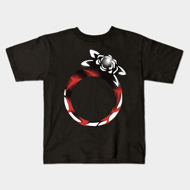 Rose Oriana Ring - The Eminence in Shadow Season 2 or Kage no Jitsuryokusha ni Naritakute 2nd Season Anime and Manga - Black and White Icons Vector - December Fall 2023 TEIS45 Kids T-Shirt by Animangapoi